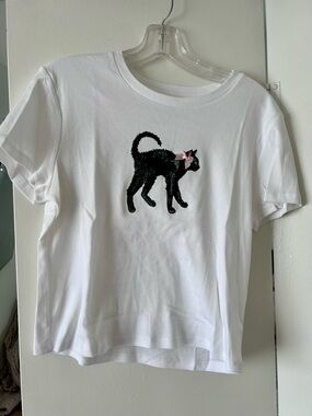 Black Cat Cotton Tee